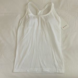 white ribbed lululemon tank top